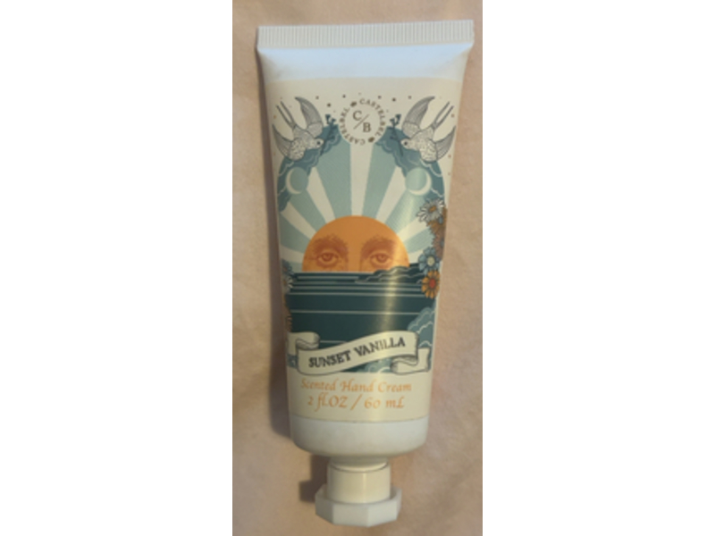 Castelbel Scented Hand Cream, Sunset Vanilla, 2 fl oz/60 mL