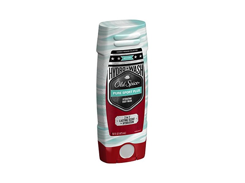 Old Spice Hardest Working Collection Hydro Body Wash, Pure Sport Plus, 16 Fluid Ounce