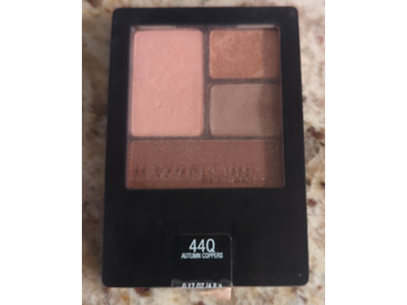 Maybelline New York Expert Wear Eye Shadow Quads, 440 Autumn Coppers, 0.17 oz/48 g