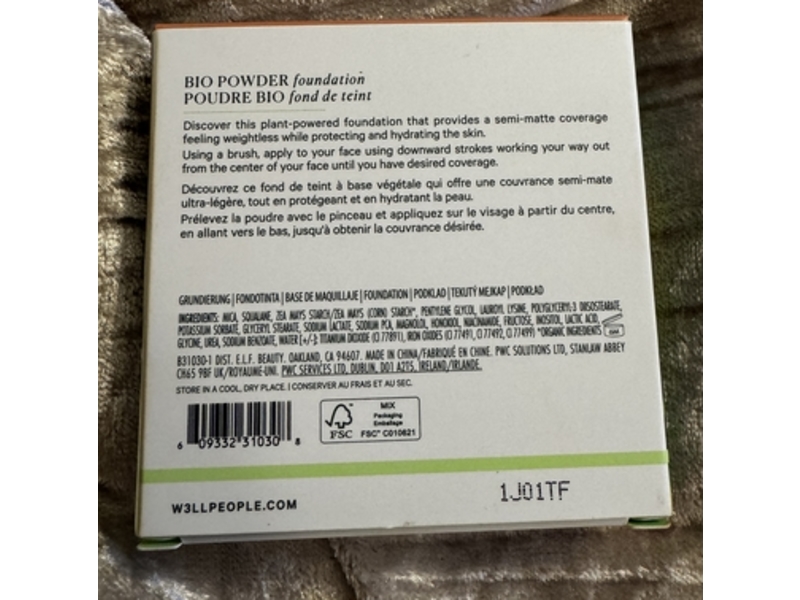 Well People Bio Powder Foundation, 5.5W, 0.31 oz/8.9 g