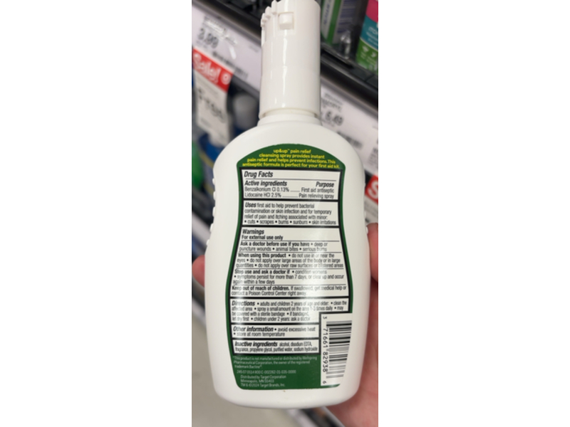 Up & Up Pain Relieving Cleansing Spray, 5 fl oz / 150 mL