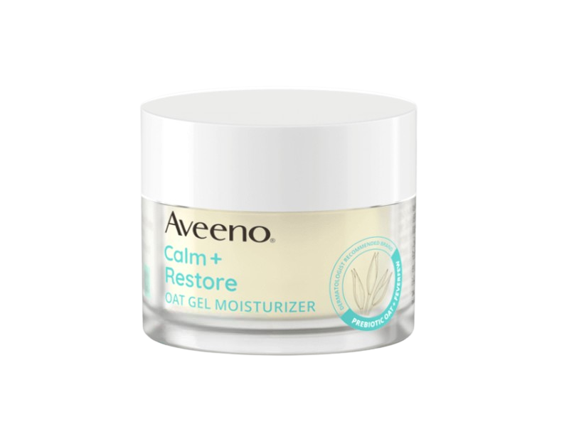 Aveeno Calm + Restore Oat Gel Moisturizer, Fragrance Free, 50 mL