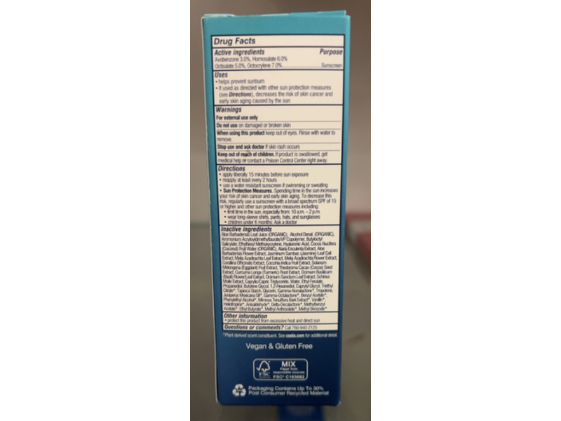 Coola Refreshing Water Plumping Gel Serum, SPF 30, 1 fl oz/30 mL