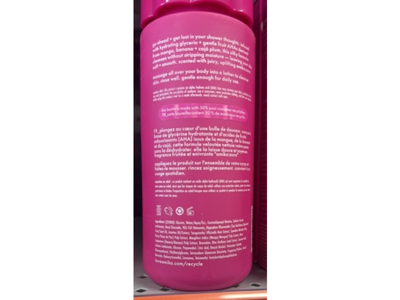 Amika Shower Thoughts Soft + Silky Body Wash, 13.5 fl oz/400 mL