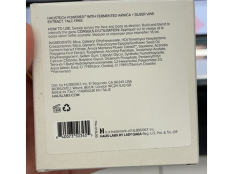 Haus Labs By Lady Gaga Bio-Radiant Gel Powder Highlighter, Sunstone, 0.30 oz/8.5 g