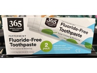 365 by Whole Foods Market Toothpaste, Peppermint, 5.5 oz/156 g, Pack of 2 - thumbnail 2