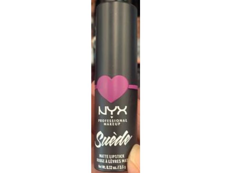 NYX Professional Makeup Suede Matte Lipstick, STFU, 0.12 oz/3.5 g