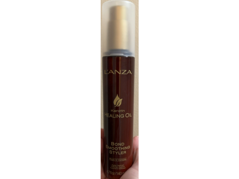 L'anza Bond Smoothing Styler Keratin Healing Oil, 4.7 fl oz/140 mL