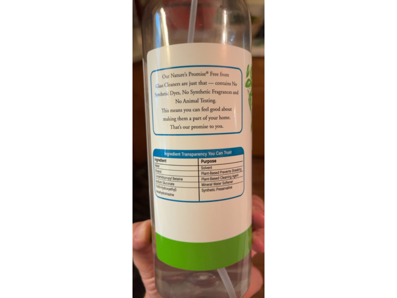 Nature's Promise Glass Cleaner, 25 fl oz/739.3 mL