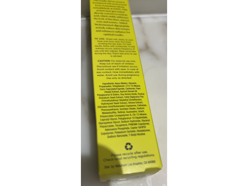 Naturium Retinaldehyde Cream Serum 0.10%, 1.7 fl oz/50 mL