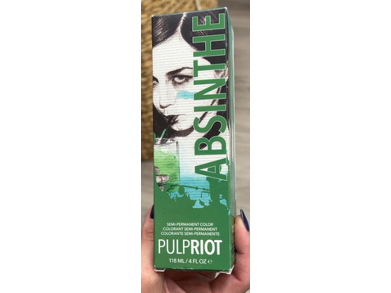 Pulp Riot Semi-Permanent Hair Color, Absinthe Green, 4 fl oz/118 mL