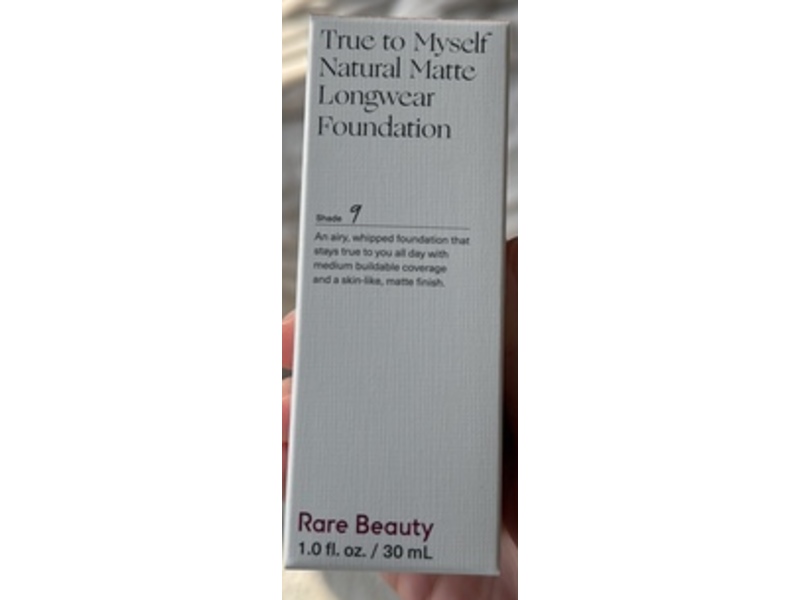 Rare Beauty True To Myself Natural Matte Longwear Foundation, 9, 1 fl oz/30 mL