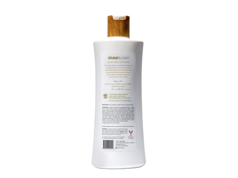 Raw Sugar Simply Body Wash, Vanilla Bean + Sugar, 25 fl oz/750 mL
