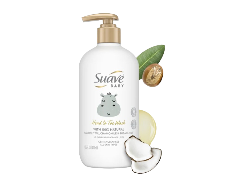 Suave Baby Head To Toe Wash Gentle Cleanses, 13.5 fl oz/400 mL