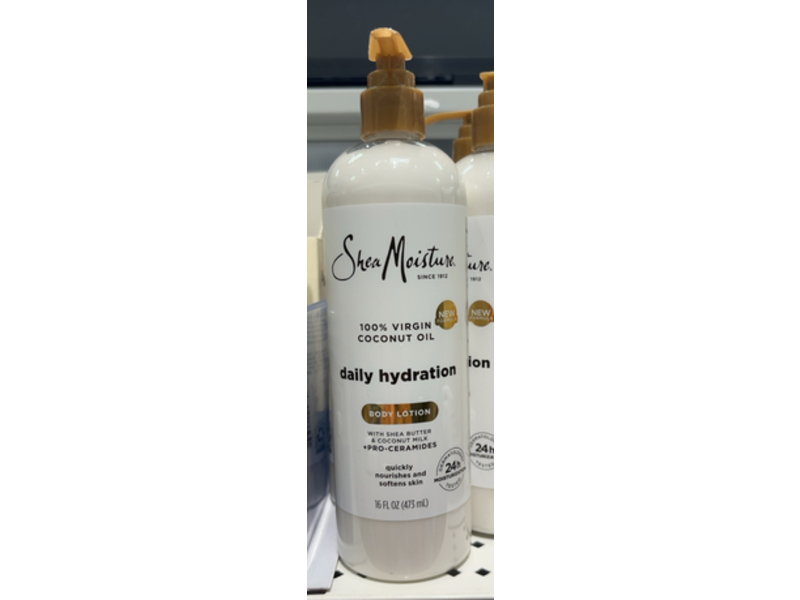 SheaMoisture Daily Hydration Body Lotion, Shea Butter & Coconut Milk, 16 fl oz/473 mL