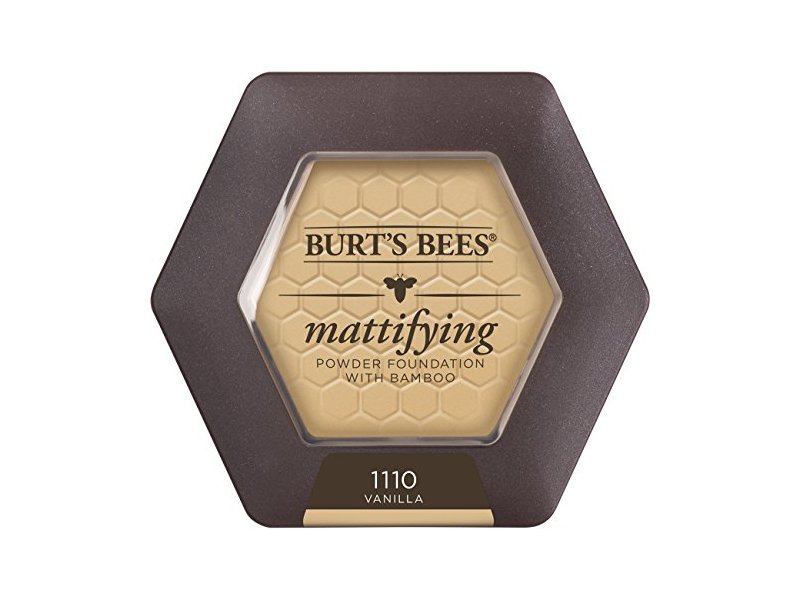 Burt's Bees Mattifying Powder Foundation, Bamboo,1110 Vanilla, 0.3 oz