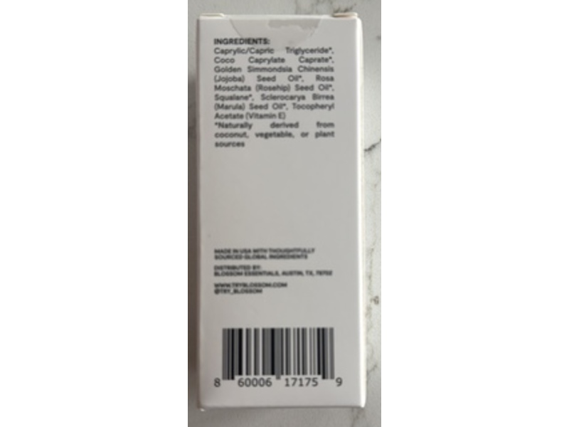 Blossom Essentials Hydration Oil, Marula Oil & Golden Jojoba, 1.9 fl oz/56 mL