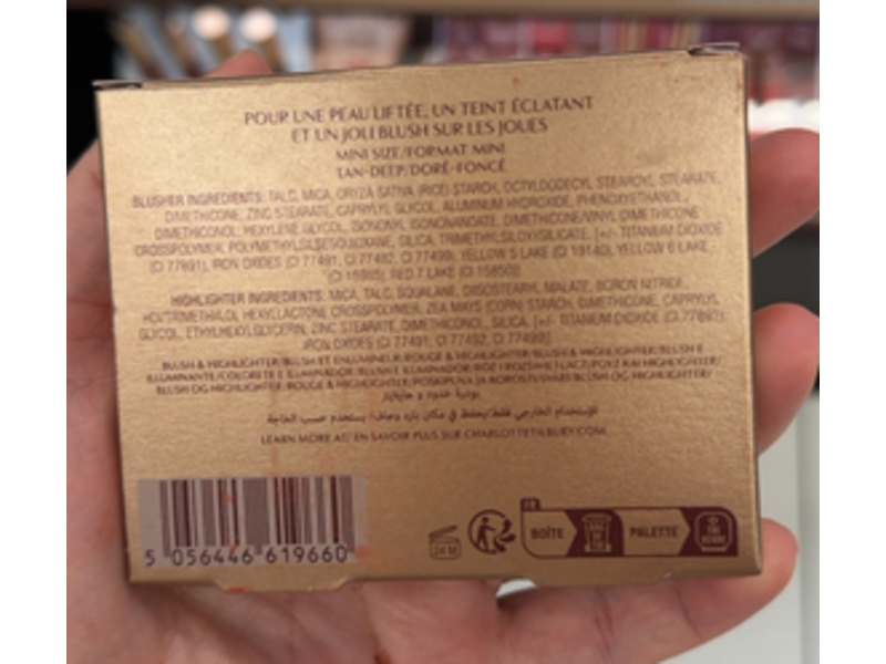 Charlotte Tilbury Blush & Glow Glide Palette, Tan To Deep, 0.26 oz/7.5 g