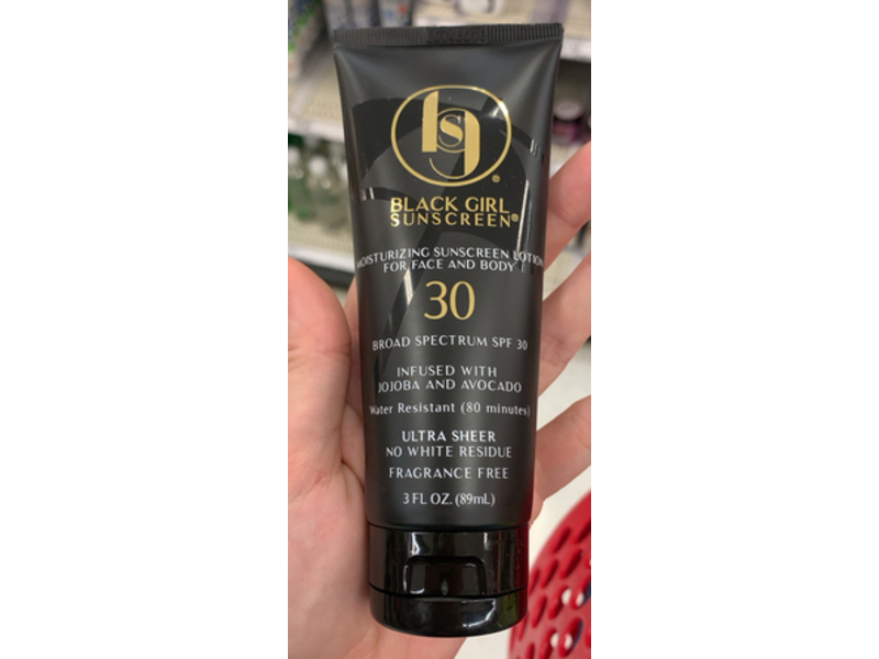 Black Girl Moisturizing Sunscreen Lotion, SPF 30, 3 fl oz/89 mL