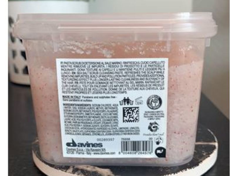 Davines Solu Sea Salt Scrub Cleanser, 11.9 oz/250 mL