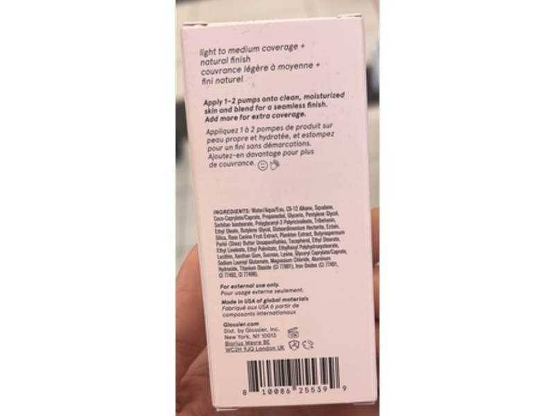 Glossier Stretch Fluid Foundation, Light 4, 1 fl oz/30 mL