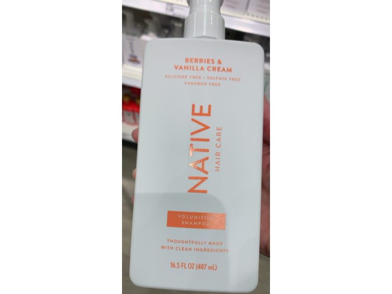 Native Volumizing Shampoo, Berries & Vanilla Cream, 16.5 fl oz/487 mL