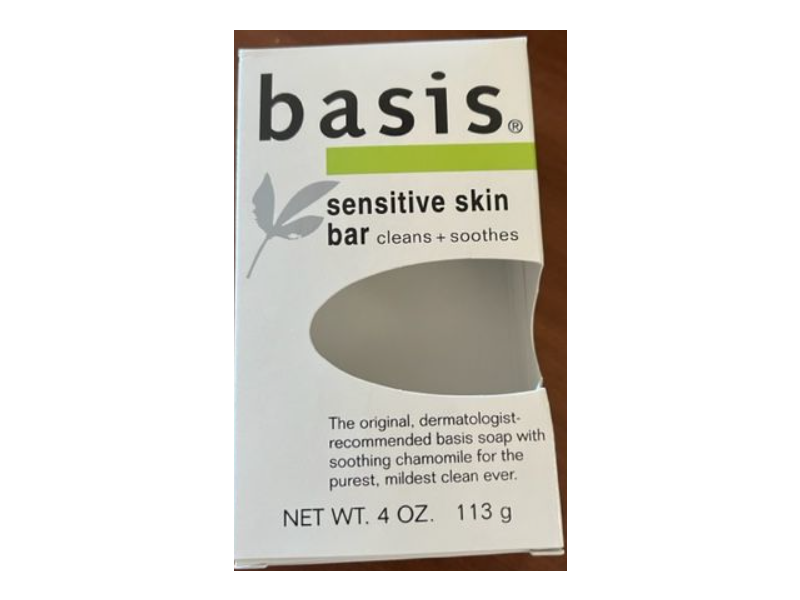Basis Sensitive Skin Bar, 4 oz/113 g