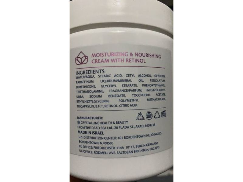 Retinol Skin Care Moisturizing Cream Face Neck & Hand, 16.9 fl oz/500 mL