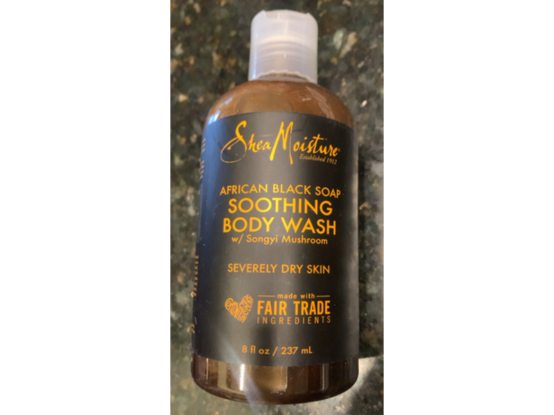 Shea Moisture Soothing Body Wash, African Black Soap, 8 fl oz/237 mL