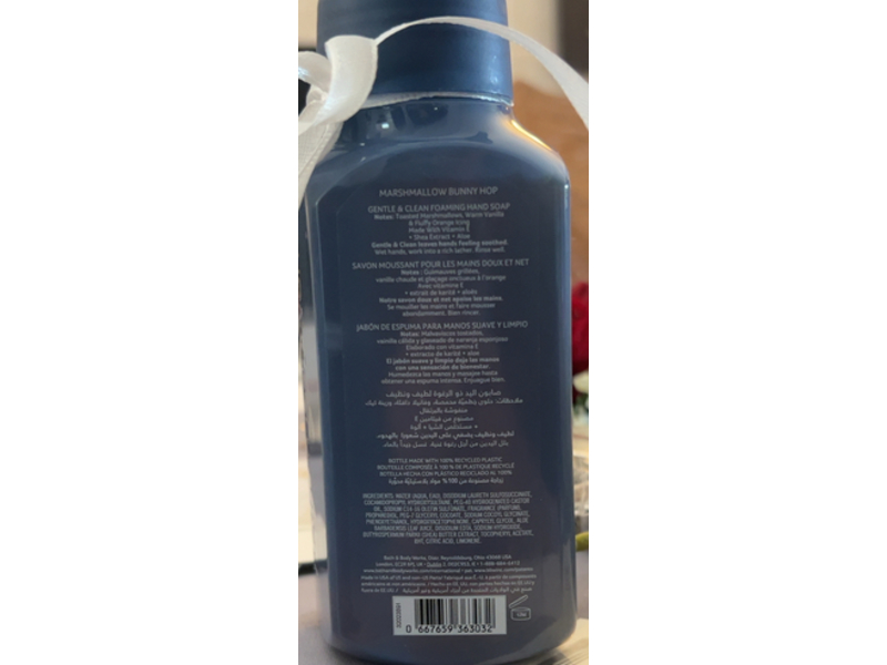 Bath & Body Works Gentle & Clean Foaming Hand Soap, Marshmallow Bunny Hop, 8.75 fl oz/259 mL