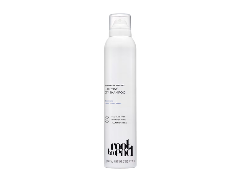 Root To End Kaolin Clay Infused Purifying Dry Shampoo, Jasmine & Orange Flower Scent, 7 oz/260 mL