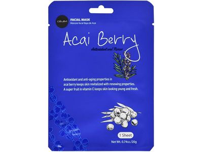 Celavi Acai Berry Facial Mask, 0.74 oz/20 g, 1 Count