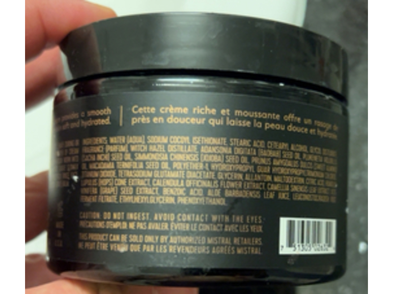 Mistral Shave Cream, Bourbon Vanilla, 9 oz/255 g