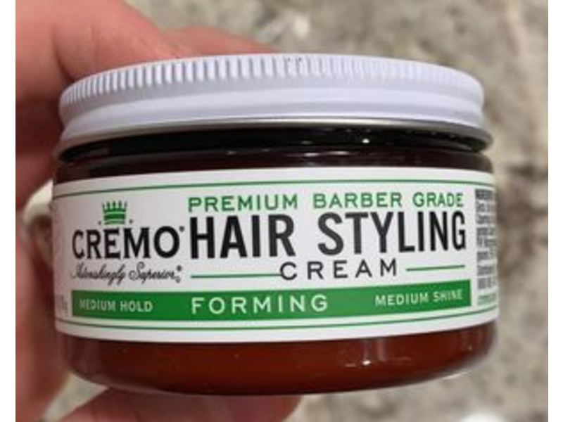 Cremo Premium Barber Grade Hair Styling Cream, Forming, Medium Hold, 4 oz