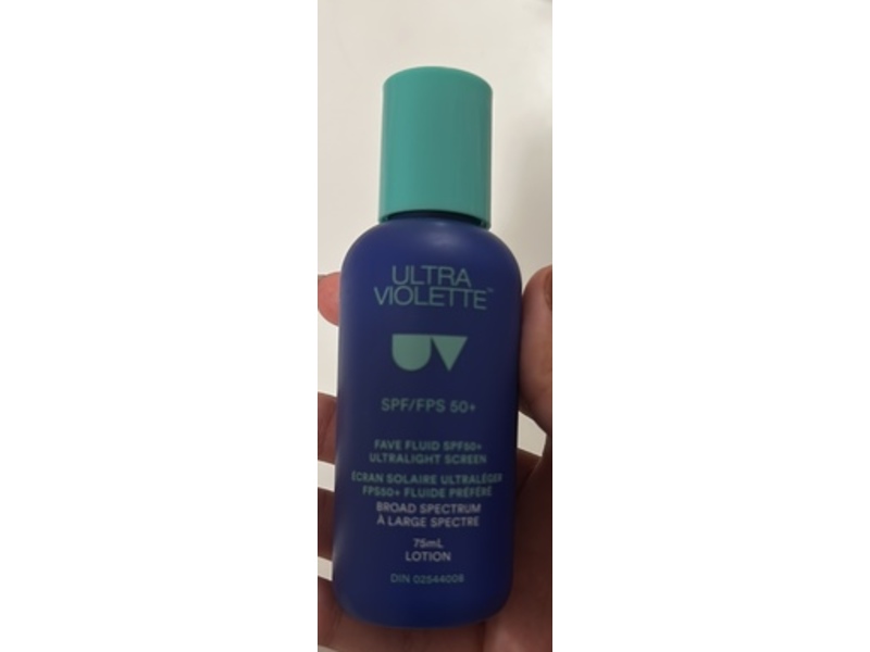 Ultra Violette Fluid Sunscreen, SPF 50+, 2.54 fl oz/75 mL