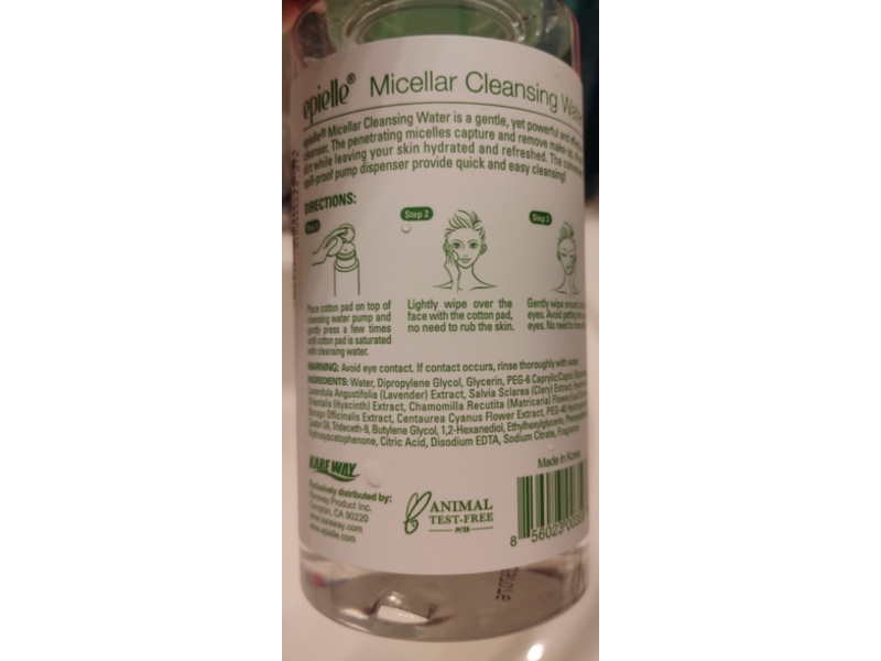 Epielle Micellar Cleansing Water, 8 fl oz/ 240 mL
