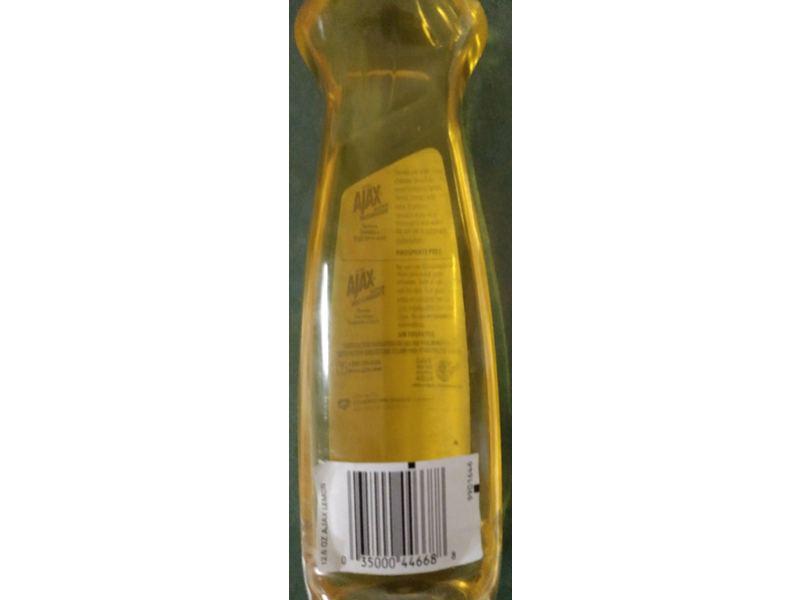 Ajax Ultra Super Degreaser Dish Liquid, Lemon, 12.6 fl oz/372 mL