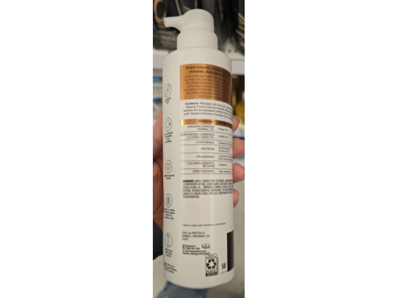 Pantene Pro-V Miracles Extreme Damage Care Shampoo, 13.5 fl oz/400 mL