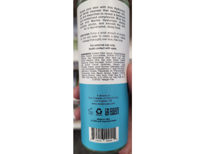 Vitamins And Sea Beauty Facial Cleanser Gel , Blue Sea Kale, 8 fl oz/237 mL