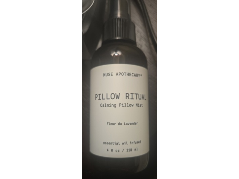 Muse Apothecary Pillow Ritual Calming Pillow Mist, Fleur Du Lavender, 4 fl oz/118 mL