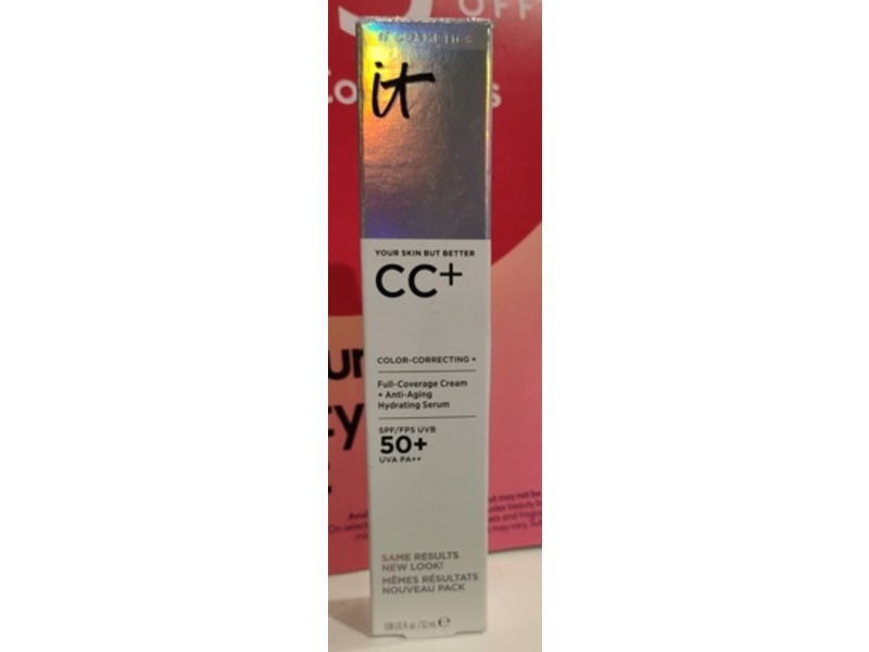 It Cosmetics Your Skin But Better CC+ Cream, Light SPF 50, 1.08 fl oz/32 mL