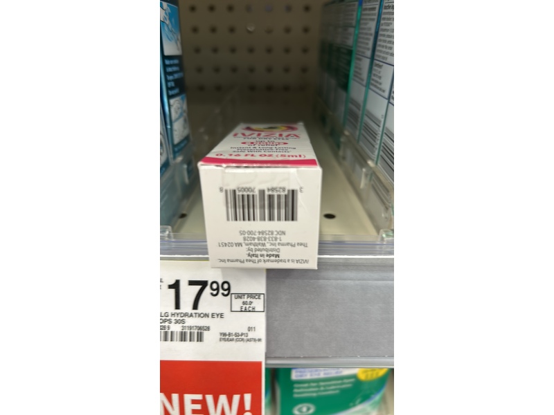 iVIZIA Sterile Lubricant Eye Drops, 0.16 fl oz/5 mL