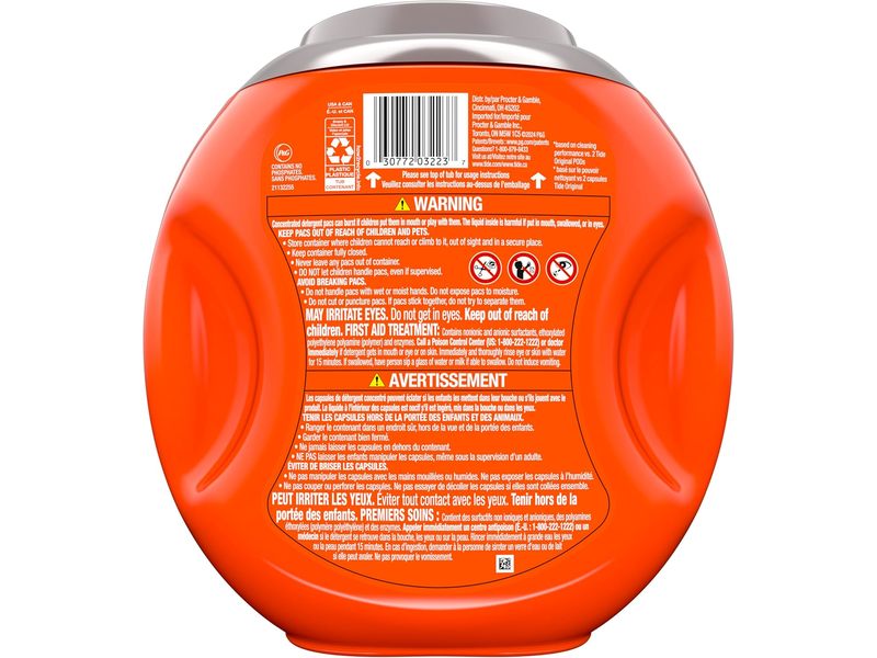 Tide Power Odor Defense + Oxi Laundry Detergent Pods, 51 oz/1.46 kg, 32 XL Pacs