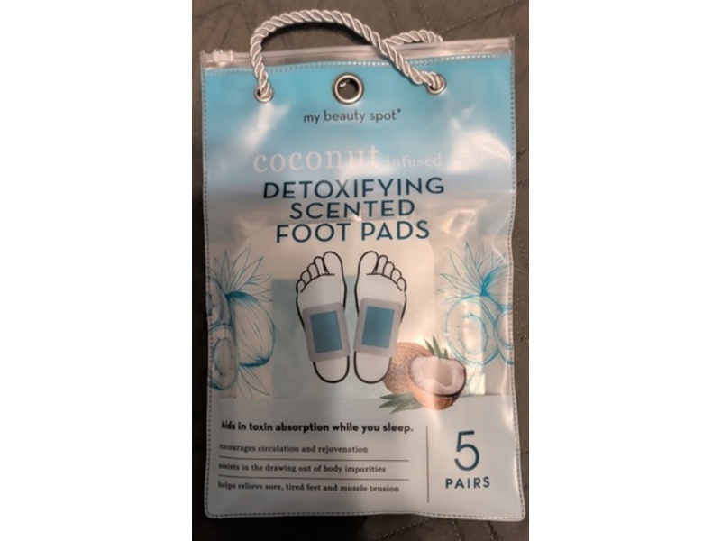 My Beauty Spot Detoxifying Scented Foot Pads, Coconut, 5 Pairs