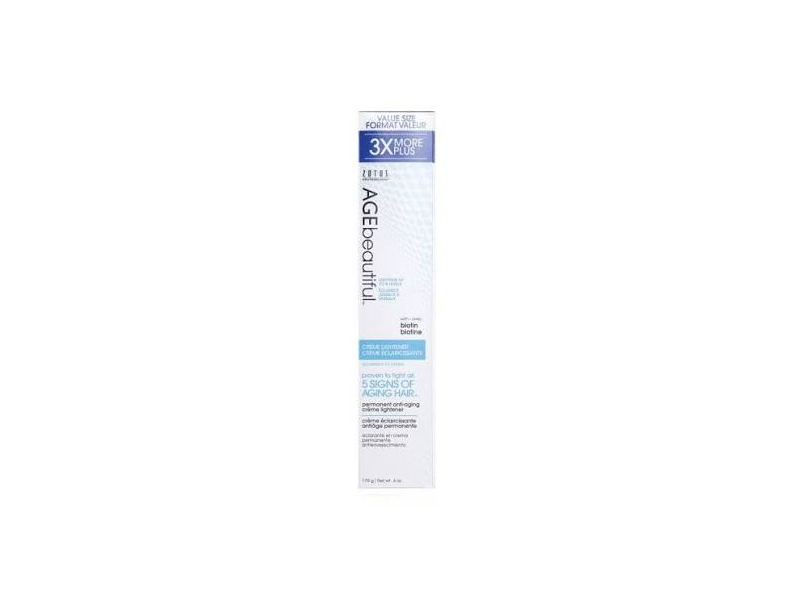 AGEbeautiful Permanent Anti-Aging Creme Lightener, 6 oz/170 g