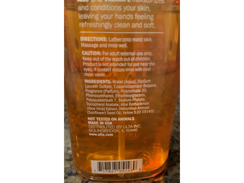 Ulta Foaming Fresh Hand Soap, Sparkling Lemon, 8 fl oz/237 mL