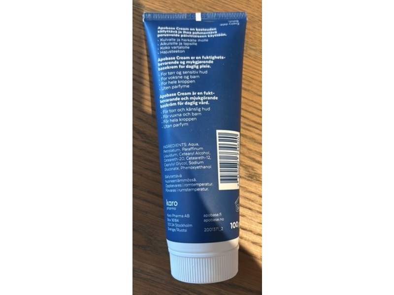 Apo Base Moisturizing Base Cream, 100 g