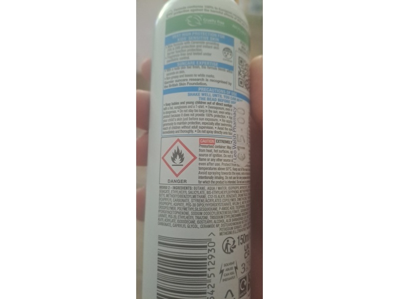 Garnier Ambre Soalire Kids Sunscreen Mist, SPF 50+, 150 mL