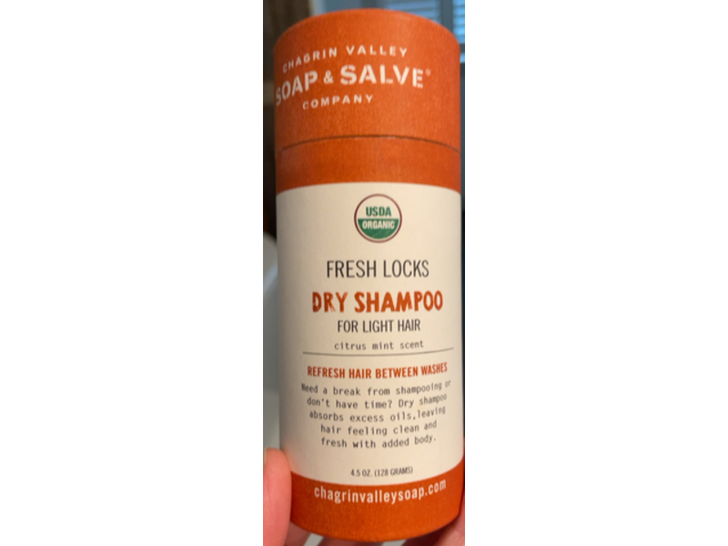 Chagrin Valley Soap & Salve Co Dry Shampoo, Citrus Mint Scent, 4.5 oz/128 g