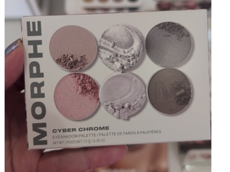Morphe Eyeshadow Palette, Cyber Chrome, 0.26 oz/7.5 g